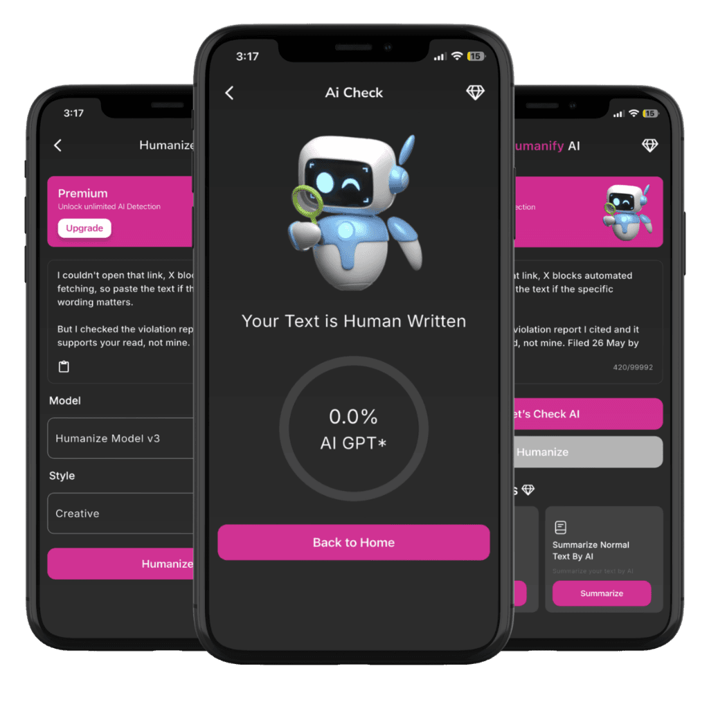 Humanify AI iOS App Showcase